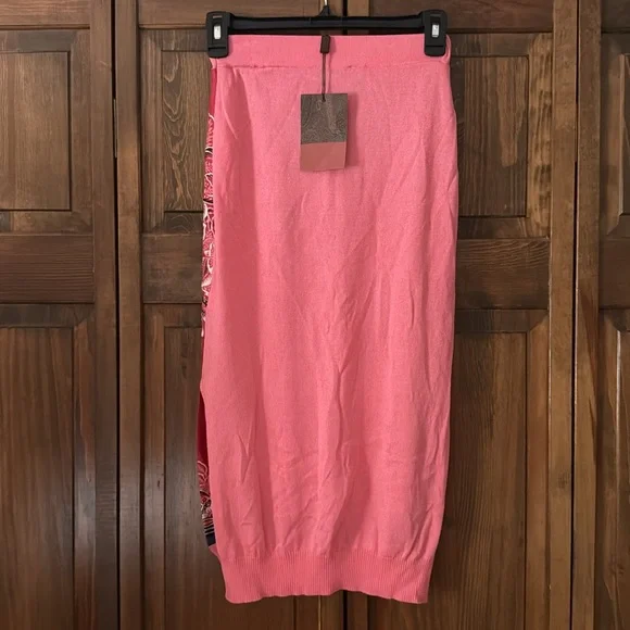 Etro Coral and Pink Floral Skirt Set
